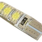 Led T10 Siliconado 6 Smd Super Potentes Blanco x 10 unidades